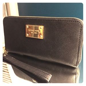 Michael Kors Black wallet/wristlet
